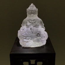 Cargar imagen en el visor de la galería, Himalayan Quartz Carved Caishen, Chinese God of Wealth
