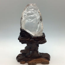將圖片載入圖庫檢視器 Hand Carved Quartz Crystal Hotei Buddha
