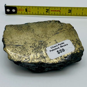 Chaco Pyrite Specimen - One Side Polished