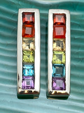 将图片加载到图库查看器，Rainbow Pride 6 Natural Stone Sterling Pendant

