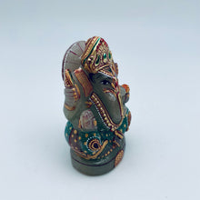 Cargar imagen en el visor de la galería, Hand Carved and Painted Jade Ganesh
