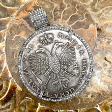 Charger l&#39;image dans la galerie, Rare Russian Imperial Romanov Dynasty Coin Pendant Circa 1712
