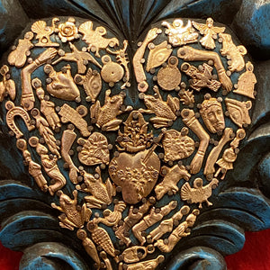 Hand Carved Milagro Heart