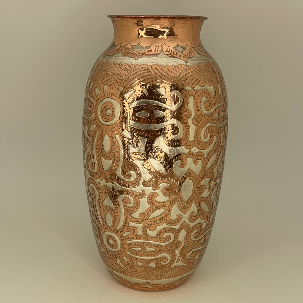 Round Copper Vase from Santa Clara Del Cobre - Version 2