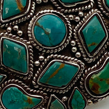 Charger l&#39;image dans la galerie, Turquoise Cluster Ring Size 6
