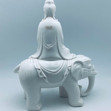 Cargar imagen en el visor de la galería, White Porcelain Samantabhadra on Elephant
