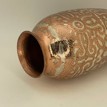 Load image into Gallery viewer, Round Copper Vase from Santa Clara Del Cobre - Version 2
