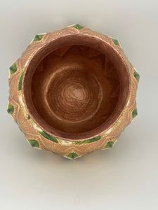 Large Round Copper Vase from Santa Clara Del Cobre