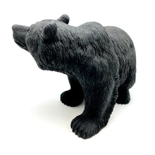 Load image into Gallery viewer, Hand Carved Obsidian Bear
