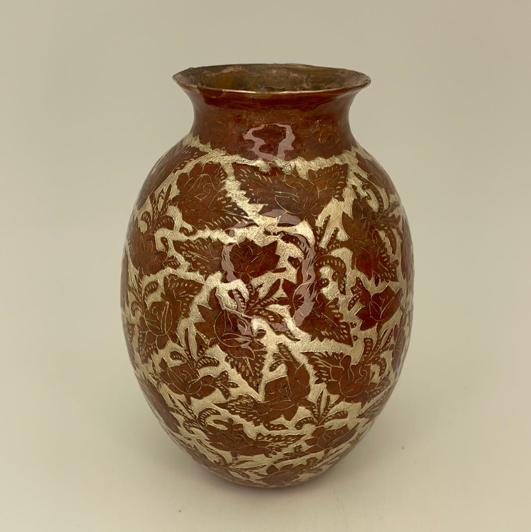 XL/LG/MD/SM Copper with inlay Vase from Santa Clara Del Cobre